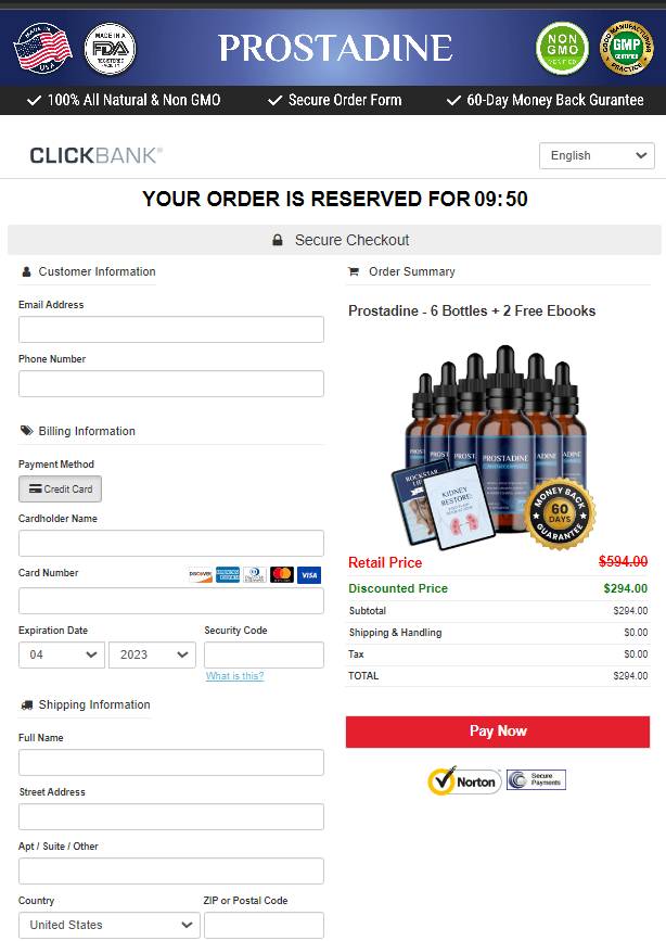 Prostadine - Order Page